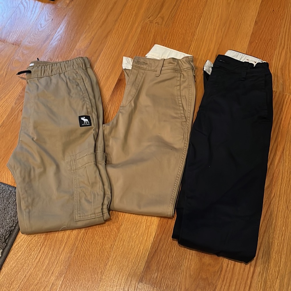 Abercrombie kids khaki pants 13/14